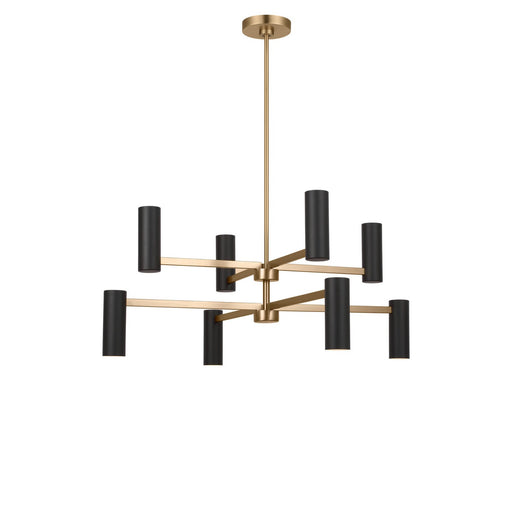Myhouse Lighting Generation Lighting - GLC2068SB - Eight Light Chandelier - Zentro - Satin Brass