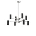 Myhouse Lighting Generation Lighting - GLC2068BN - Eight Light Chandelier - Zentro - Brushed Nickel