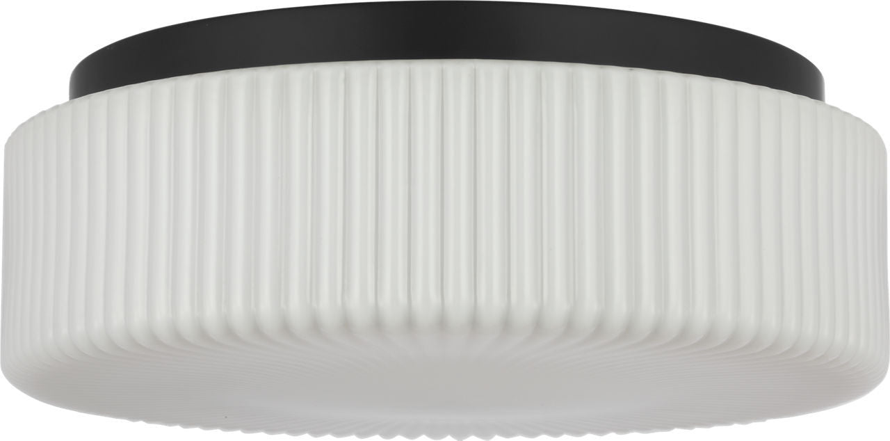 Myhouse Lighting Generation Lighting - GLF1992MBK - Two Light Flush Mount - Axira - Midnight Black