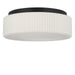Myhouse Lighting Generation Lighting - GLF1992MBKE - Two Light Flush Mount - Axira - Midnight Black