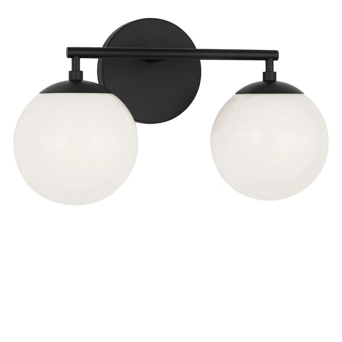 Myhouse Lighting Generation Lighting - GLV1842MBKE - Two Light Vanity - Nube - Midnight Black