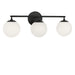 Myhouse Lighting Generation Lighting - GLV1853MBK - Three Light Vanity - Nube - Midnight Black