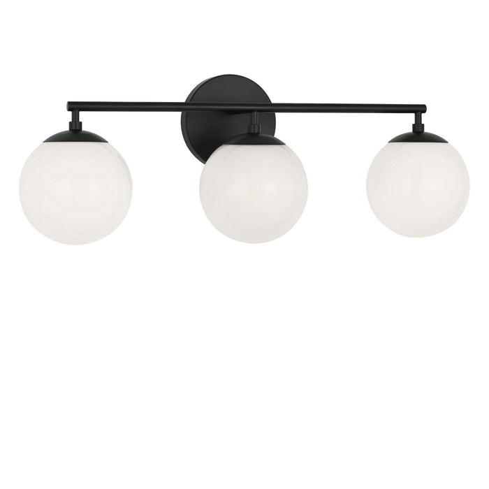 Myhouse Lighting Generation Lighting - GLV1853MBKE - Three Light Vanity - Nube - Midnight Black