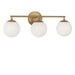 Myhouse Lighting Generation Lighting - GLV1853SBE - Three Light Vanity - Nube - Satin Brass