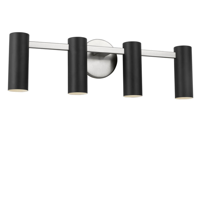 Myhouse Lighting Generation Lighting - GLV2084BN - Four Light Vanity - Zentro - Brushed Nickel