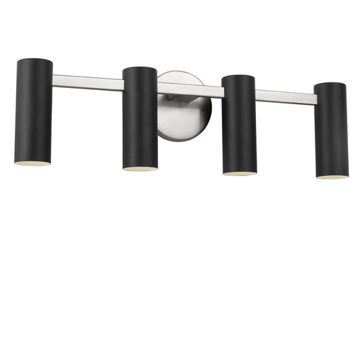 Myhouse Lighting Generation Lighting - GLV2084BNE - Four Light Vanity - Zentro - Brushed Nickel