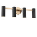 Myhouse Lighting Generation Lighting - GLV2084SB - Four Light Vanity - Zentro - Satin Brass