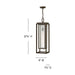 Myhouse Lighting Hinkley - 1006OZ - LED Hanging Lantern - Republic - Oil Rubbed Bronze