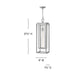 Myhouse Lighting Hinkley - 1006SI - LED Hanging Lantern - Republic - Satin Nickel