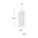 Myhouse Lighting Hinkley - 1006TW - LED Hanging Lantern - Republic - Textured White