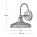 Myhouse Lighting Hinkley - 12075AL - LEDWall Mount Barn Light - Forge - Antique Brushed Aluminum