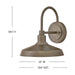 Myhouse Lighting Hinkley - 12075BU - LEDWall Mount Barn Light - Forge - Burnished Bronze