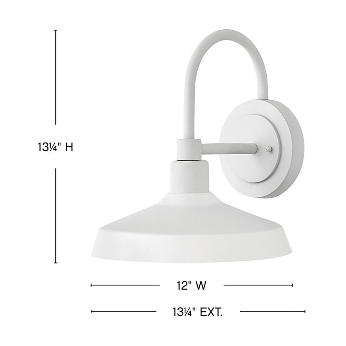 Myhouse Lighting Hinkley - 12075TW - LEDWall Mount Barn Light - Forge - Textured White