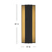 Myhouse Lighting Hinkley - 27580BK - LED Wall Sconce - Strata - Black