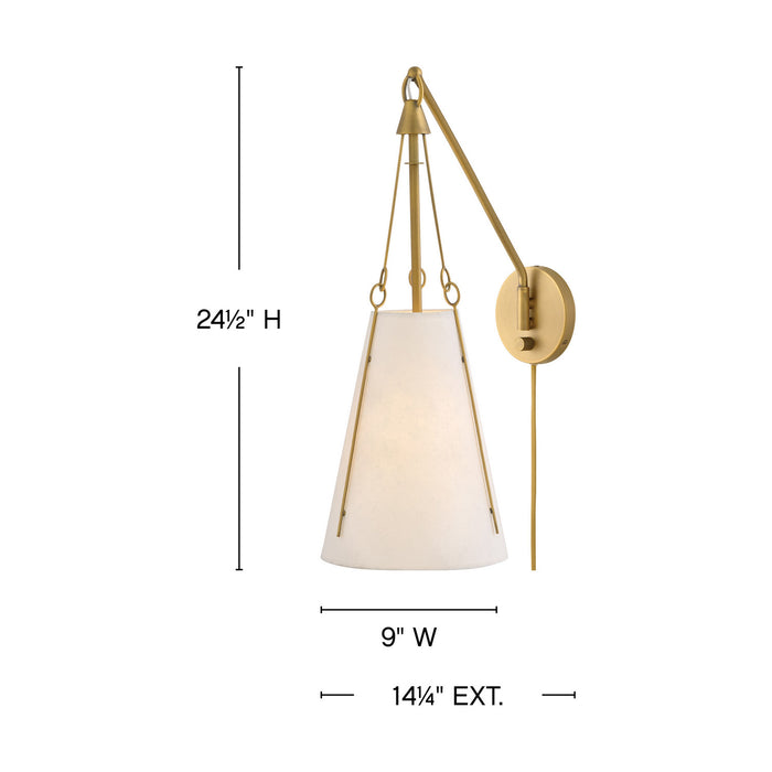 Myhouse Lighting Hinkley - 45020LDB - LED Wall Sconce - Danvers - Lacquered Dark Brass