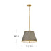 Myhouse Lighting Hinkley - 45057HB - LED Pendant - Arden - Heritage Brass