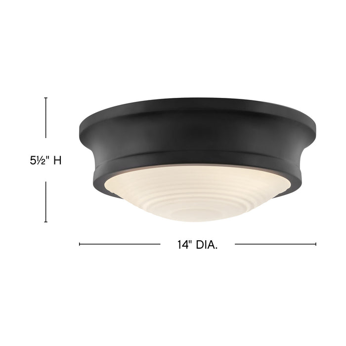 Myhouse Lighting Hinkley - 45123BK - LED Flush Mount - Ellis - Black
