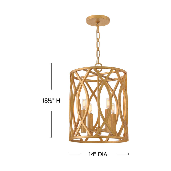Myhouse Lighting Hinkley - 45787DA - LED Pendant - Leona - Distressed Brass