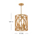 Myhouse Lighting Hinkley - 45787DA - LED Pendant - Leona - Distressed Brass