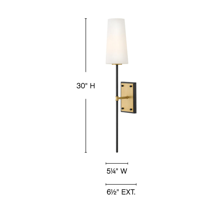 Myhouse Lighting Hinkley - 46951BK-LCB - LED Wall Sconce - Saunders - Black