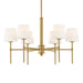 Myhouse Lighting Hinkley - 46954LCB - LED Chandelier - Saunders - Lacquered Brass