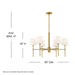 Myhouse Lighting Hinkley - 46954LCB - LED Chandelier - Saunders - Lacquered Brass