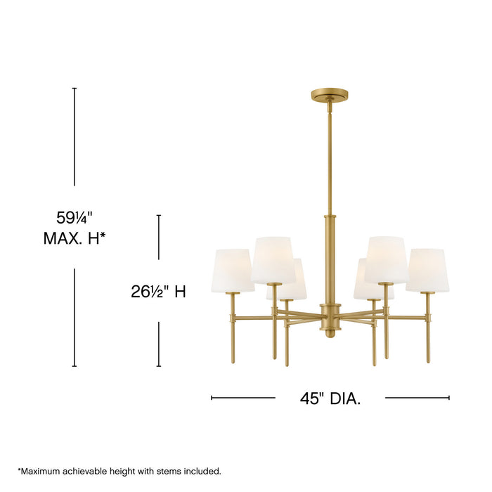 Myhouse Lighting Hinkley - 46955LCB - LED Linear Pendant - Saunders - Lacquered Brass