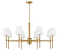 Myhouse Lighting Hinkley - 46956LCB - LED Chandelier - Saunders - Lacquered Brass