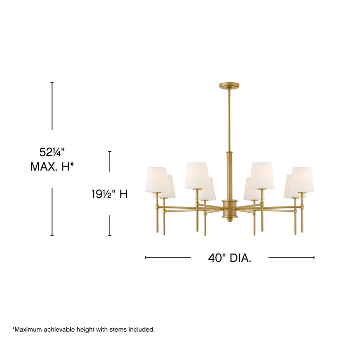 Myhouse Lighting Hinkley - 46956LCB - LED Chandelier - Saunders - Lacquered Brass