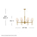 Myhouse Lighting Hinkley - 46956LCB - LED Chandelier - Saunders - Lacquered Brass