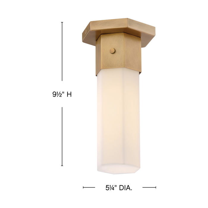 Myhouse Lighting Hinkley - 46992HB - LED Flush Mount - Facet - Heritage Brass