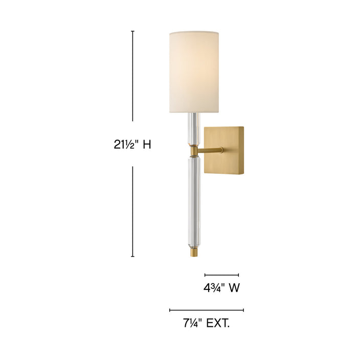 Myhouse Lighting Hinkley - 47611LCB - LED Wall Sconce - Anika - Lacquered Brass