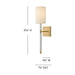 Myhouse Lighting Hinkley - 47611LCB - LED Wall Sconce - Anika - Lacquered Brass