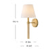 Myhouse Lighting Hinkley - 47720LCB - LED Wall Sconce - Bruna - Lacquered Brass