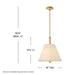 Myhouse Lighting Hinkley - 47727LCB - LED Pendant - Bruna - Lacquered Brass