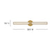 Myhouse Lighting Hinkley - 51313LCB - LED Vanity - Georgette - Lacquered Brass