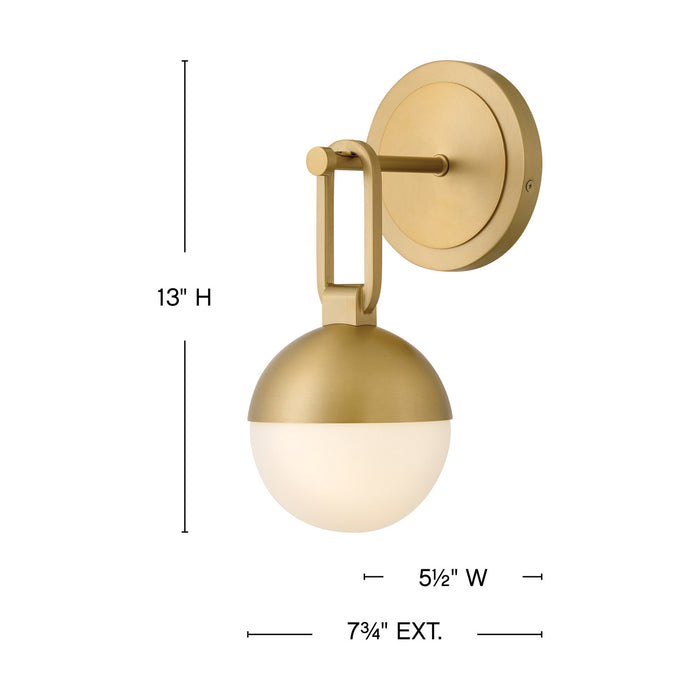 Myhouse Lighting Hinkley - 54560LCB - LED Wall Sconce - Bowie - Lacquered Brass