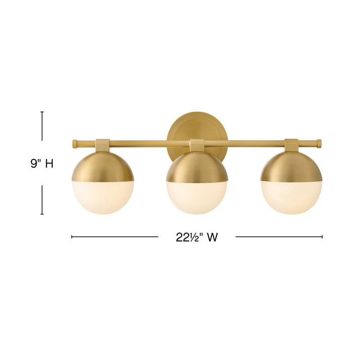Myhouse Lighting Hinkley - 54563LCB - LED Vanity - Bowie - Lacquered Brass