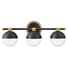Myhouse Lighting Hinkley - 54563LCB-BK - LED Vanity - Bowie - Lacquered Brass