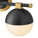 Myhouse Lighting Hinkley - 54563LCB-BK - LED Vanity - Bowie - Lacquered Brass