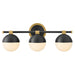Myhouse Lighting Hinkley - 54563LCB-BK - LED Vanity - Bowie - Lacquered Brass