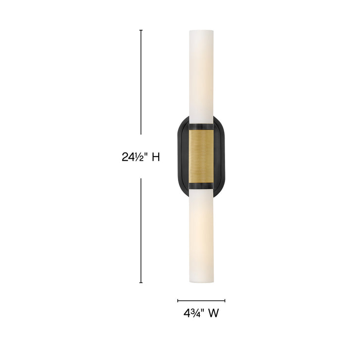 Myhouse Lighting Hinkley - 56882LCB-BK - LED Wall Sconce - Thayer - Lacquered Brass