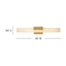 Myhouse Lighting Hinkley - 57033HB - LED Vanity - Cadiz - Heritage Brass