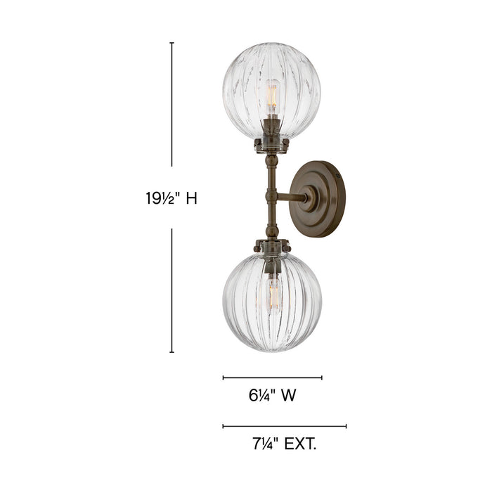 Myhouse Lighting Hinkley - 57412HZ - LED Wall Sconce - Helene - Heritage Bronze