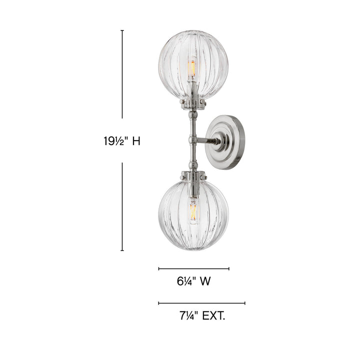 Myhouse Lighting Hinkley - 57412PN - LED Wall Sconce - Helene - Polished Nickel
