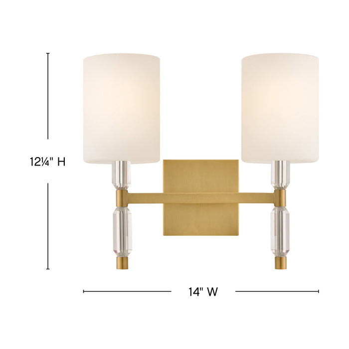 Myhouse Lighting Hinkley - 57612LCB - LED Vanity - Anika - Lacquered Brass