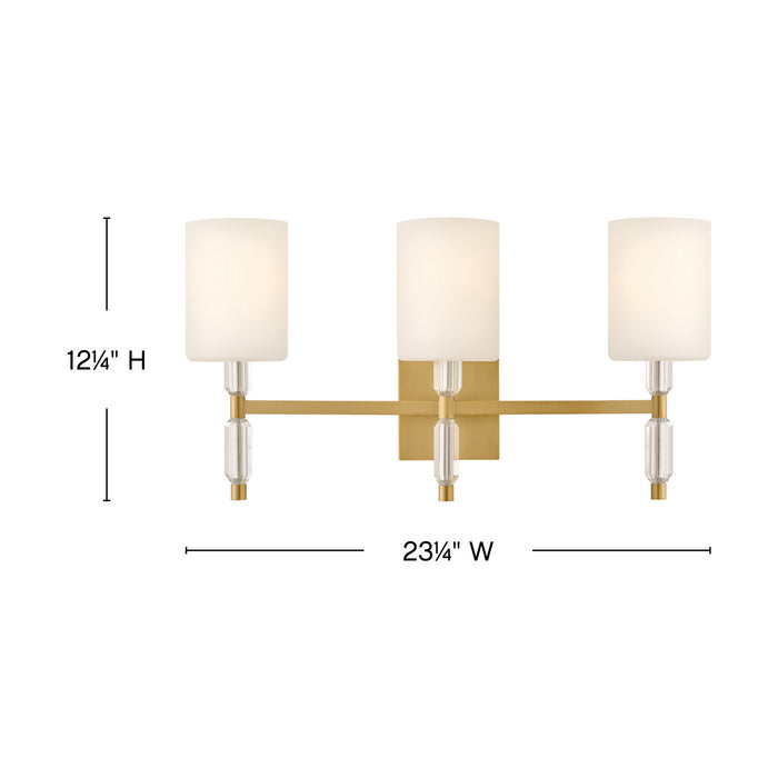 Myhouse Lighting Hinkley - 57613LCB - LED Vanity - Anika - Lacquered Brass