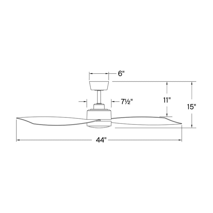 Myhouse Lighting Hinkley - 905744FMW-LWD - 44" Smart Fan - Iver - Matte White