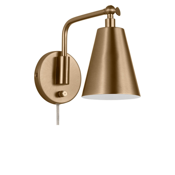 Myhouse Lighting Generation Lighting - GLW2001SBE - One Light Wall Sconce - Drae - Satin Brass