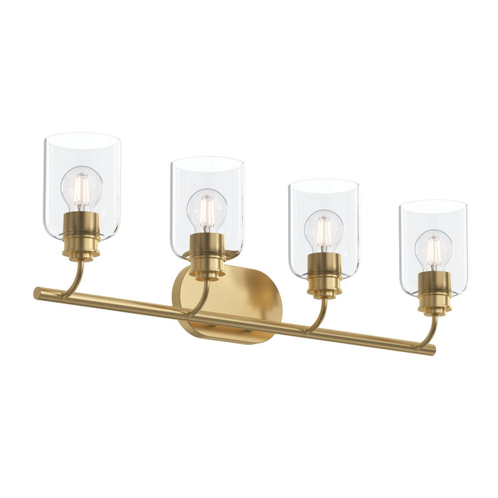 Myhouse Lighting Progress Lighting - P300568-191 - Four Light Bath Vanity - Reines - Brushed Gold